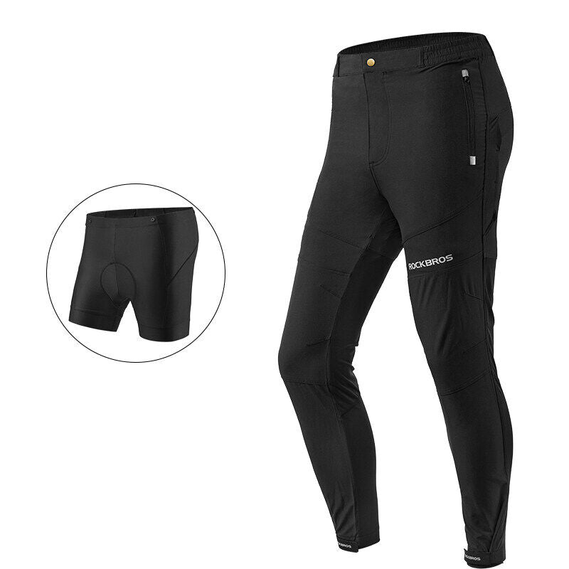 ROCKBROS Men's Cycling Jacket Windproof Running Jacket Pants Quick-Dry Outdoor Sports MTB Road Bike Jacket Pants Lightweight Breathable - ROCKBROSUSA
