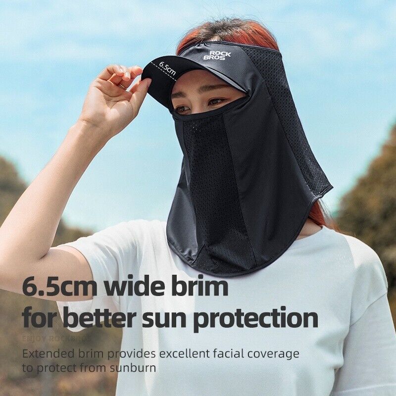 ROCKBROS Cycling Ice Silk Balaclava Face Mask Motorcycle Bicycle Sunshade Headwear Breathable - ROCKBROSUSA