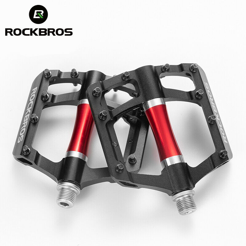 ROCKBROS Super Lightweight Bike Pedals in Black or Red (Pair)