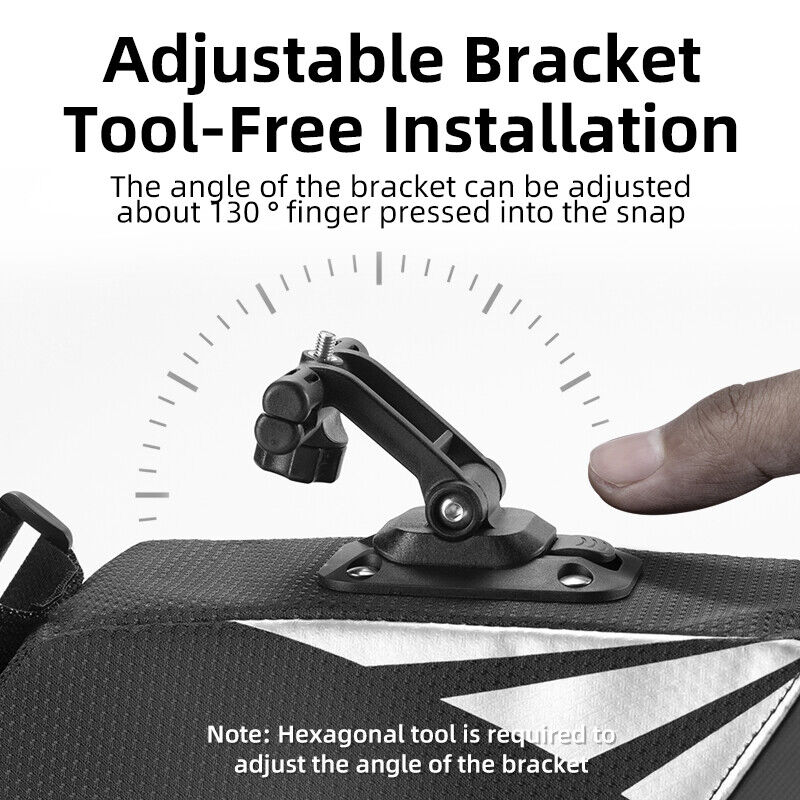 ROCKBROS Bike Saddle Bag Foldable 8L Waterproof Bicycle Seat Bag Tail Bag - ROCKBROSUSA