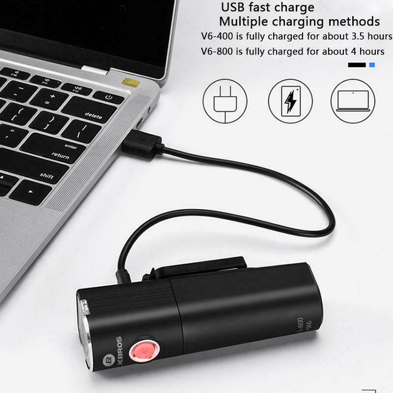 ROCKBROS Front Bike Light 400/800 Lumens V6-400/800 - ROCKBROSUSA