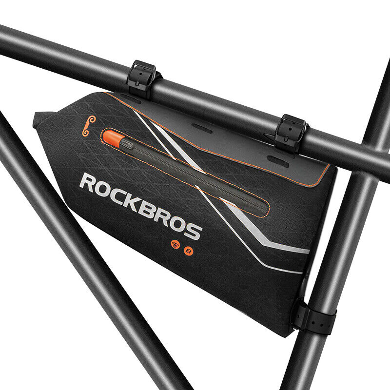 ROCKBROS Bicycle Frame Bag 3.5L Cycling Pack Seat Top Tube Bike Wedge Panniers - ROCKBROSUSA