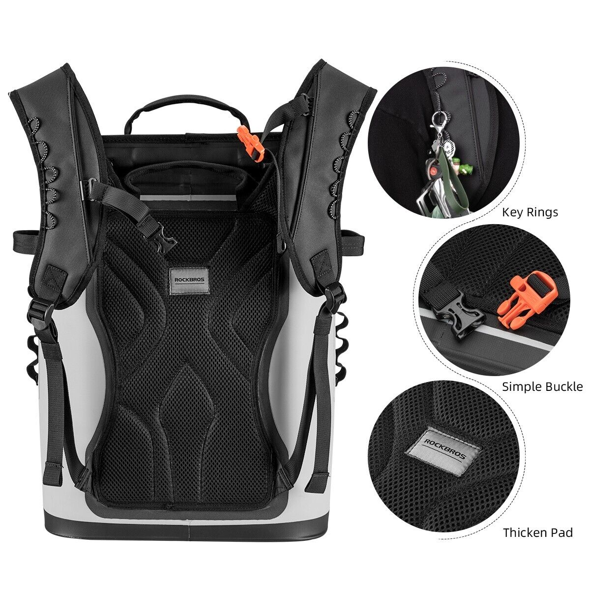 ROCKBROS Outdoor Cooler Bag Backpack Waterproof Insulated Travel Camping Fishing Picnic - ROCKBROSUSA