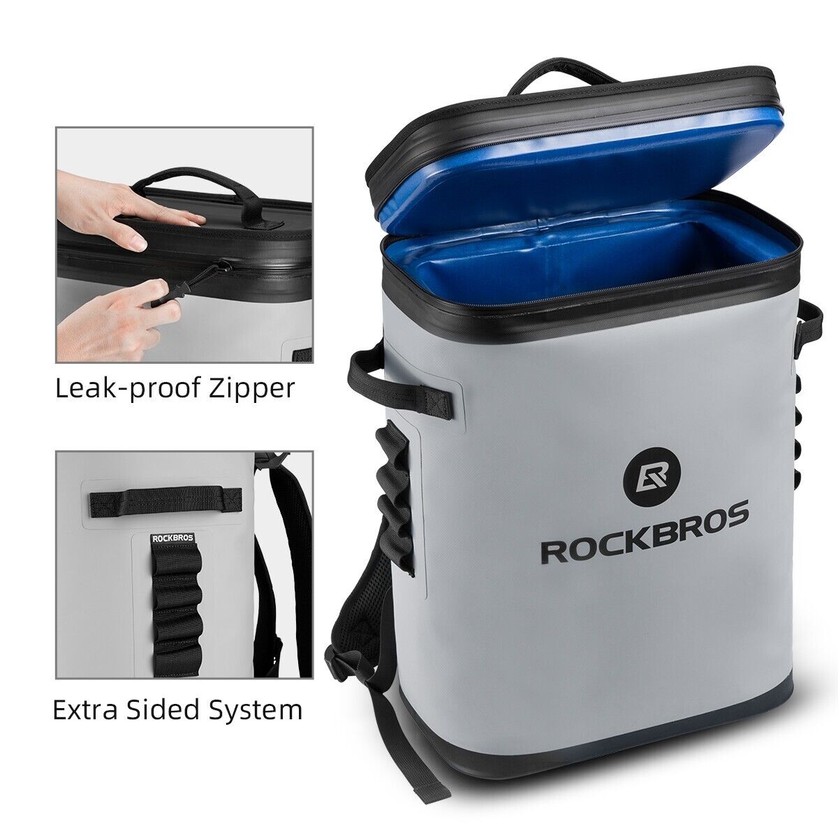ROCKBROS Outdoor Cooler Bag Backpack Waterproof Insulated Travel Camping Fishing Picnic - ROCKBROSUSA