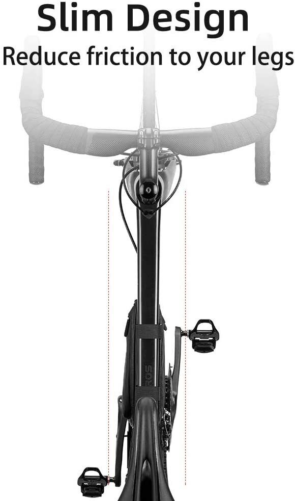 ROCKBROS Bike Triangle Frame Bag Bike Storage Triangle Bag Two Side Pockets 1.5L - ROCKBROSUSA