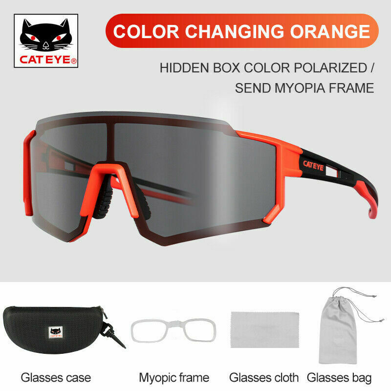 CATEYE Glasses Woman Men Cycling Polarized Sport Bicycle Sunglasses MTB Bicycle Hiking Glasses