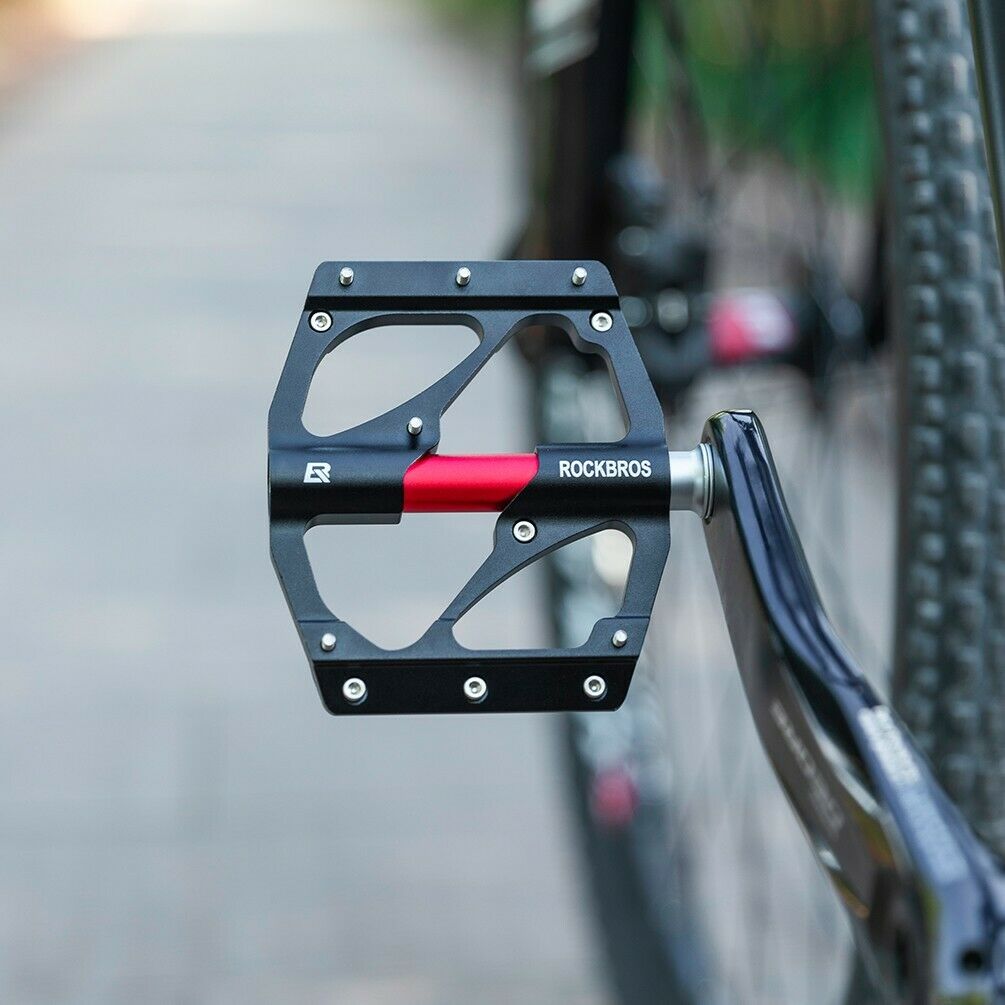 ROCKBROS Super Lightweight Bike Pedals in Black or Red (Pair) - ROCKBROSUSA