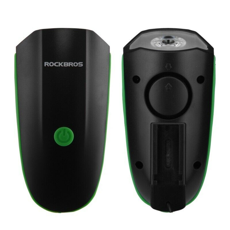 ROCKBROS Ultralight Front Bike Light with Electric Bell 7588-BL/OR/R/GR - ROCKBROSUSA