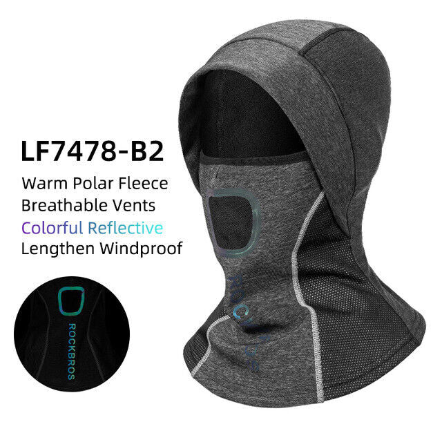 ROCKBROS Face Mask Climbing Hiking Fleece Thermal Windproof Cycling Headwear - ROCKBROSUSA