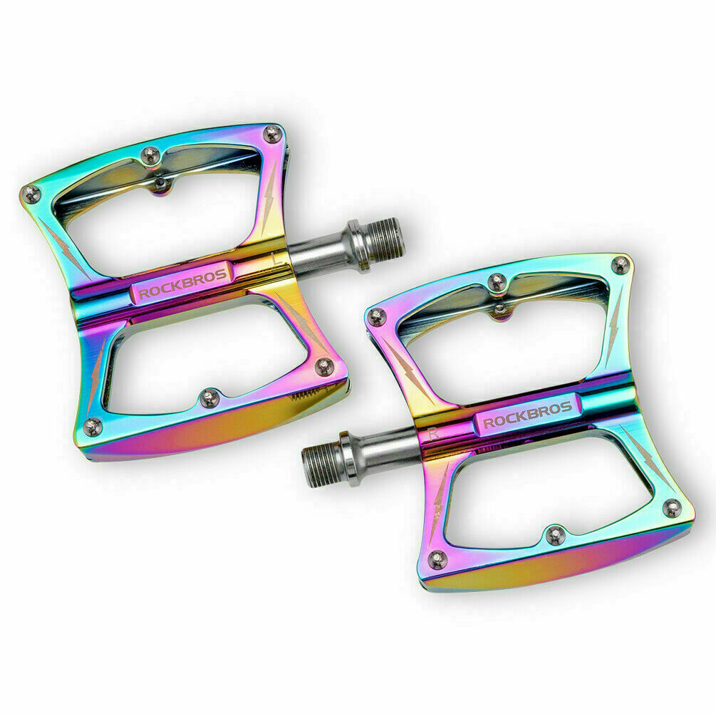 colored bike pedals ROCKBROS Ultralight Butterly Bike Pedals in Various Colours (Pair)