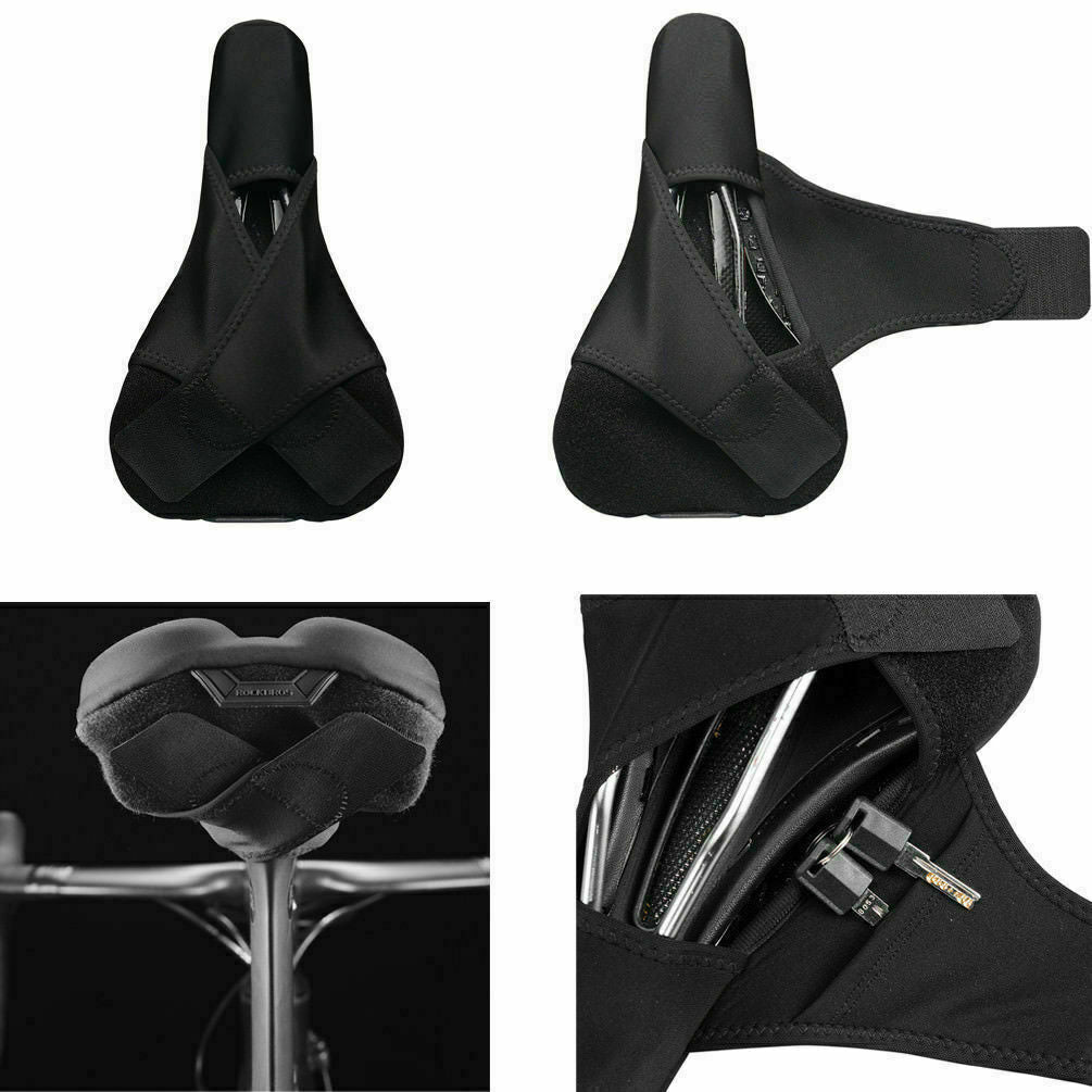 ROCKBROS Silicone Bicycle Saddle Hollow Breathable MTB Bike Seat Cushion Cover - ROCKBROSUSA