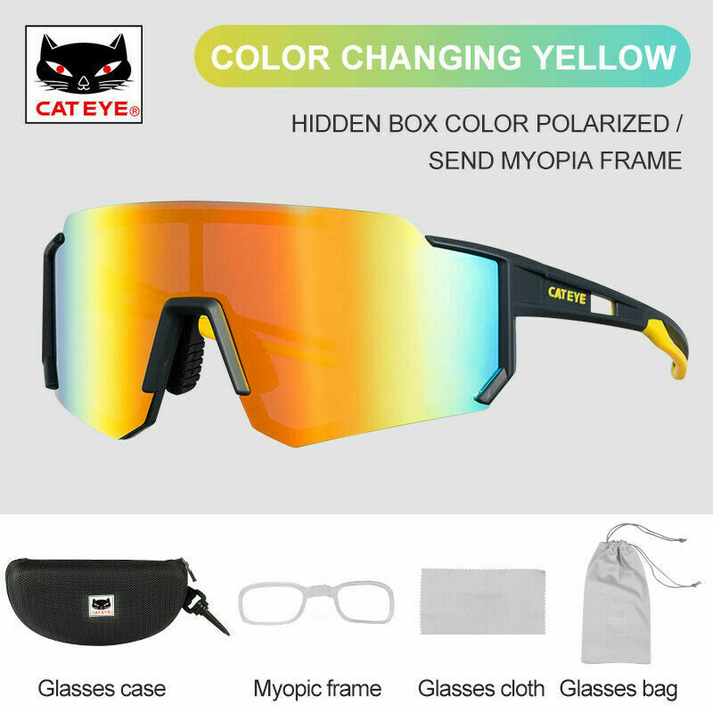 CATEYE Glasses Woman Men Cycling Polarized Sport Bicycle Sunglasses MTB Bicycle Hiking Glasses