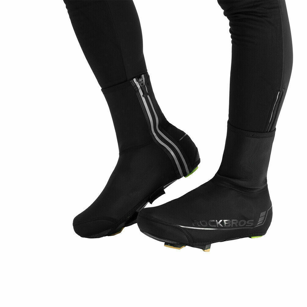 ROCKBROS Winter Warm Cycling Shoe Covers Windproof Protector Overshoes