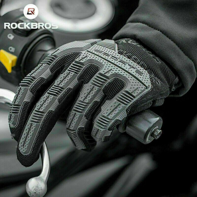ROCKBROS Winter Riding Cold Warm Motorcycle Gloves Bicycle Gloves Touchscreen-S210