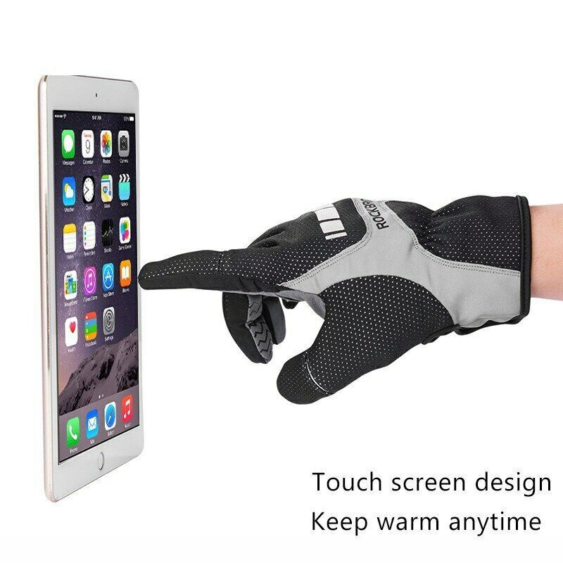 ROCKBROS Winter Touch Screen Gloves Snowboard GlovesThermal Glove waterproof-S173BGR