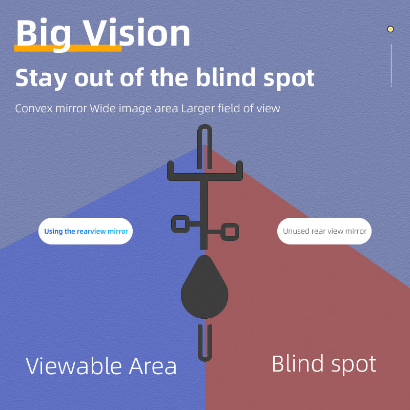 ROCKBROS Bike Rear View Mirror Handlebar eBike Mirror Mountain Bike Bicycle Mirrors - ROCKBROSUSA