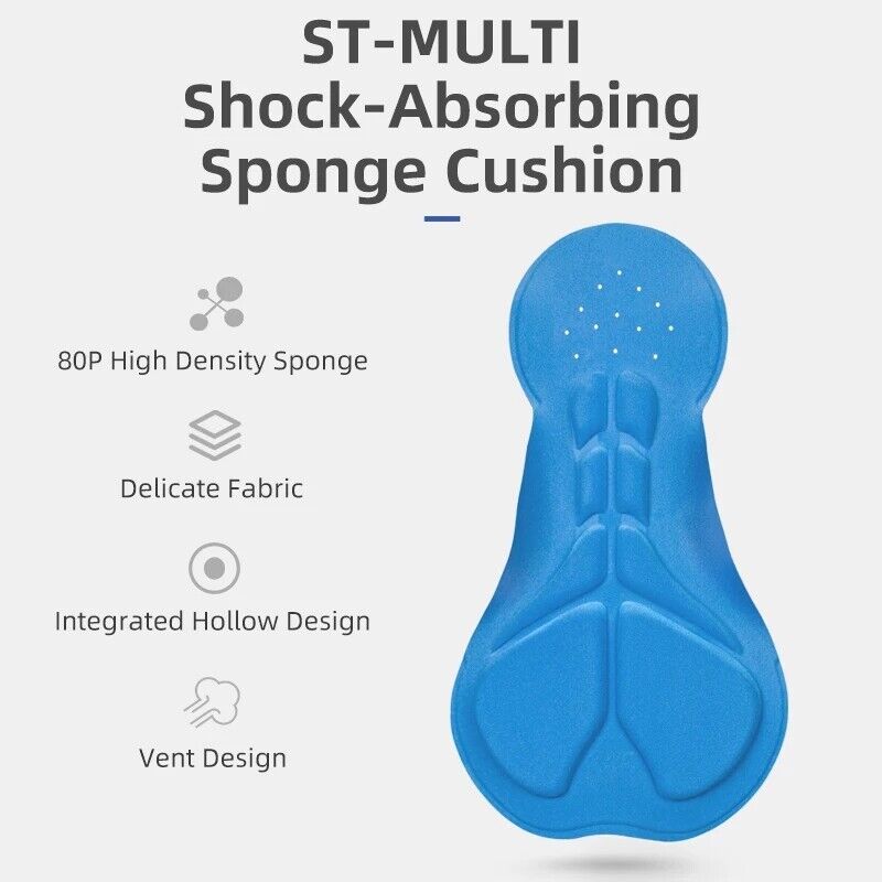 ROCKBROS Cycling Jersey Shorts Set Bike MTB Compression Wicking Sport Pants Breathable Coolmax Pad Pants For Men Women - ROCKBROSUSA