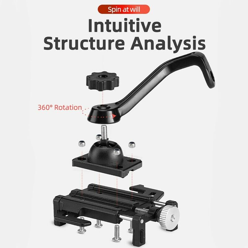 ROCKBROS Bike Mobile Phone Holder CNC Aluminum Bracket Five Claws Phone Holder - ROCKBROSUSA