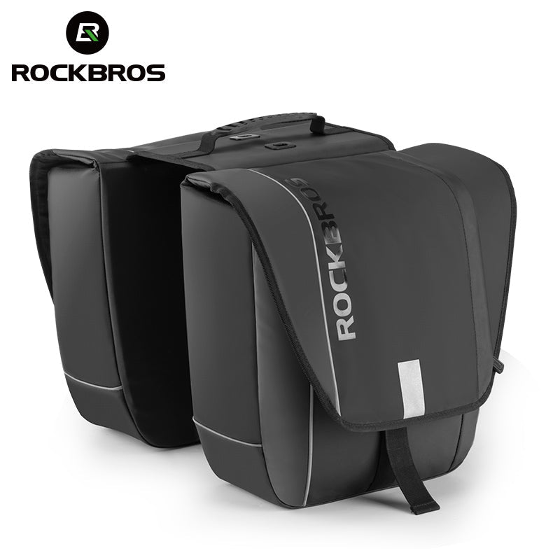 ROCKBROS Super 30-Litre Bicycle Saddlebags in Black - ROCKBROSUSA