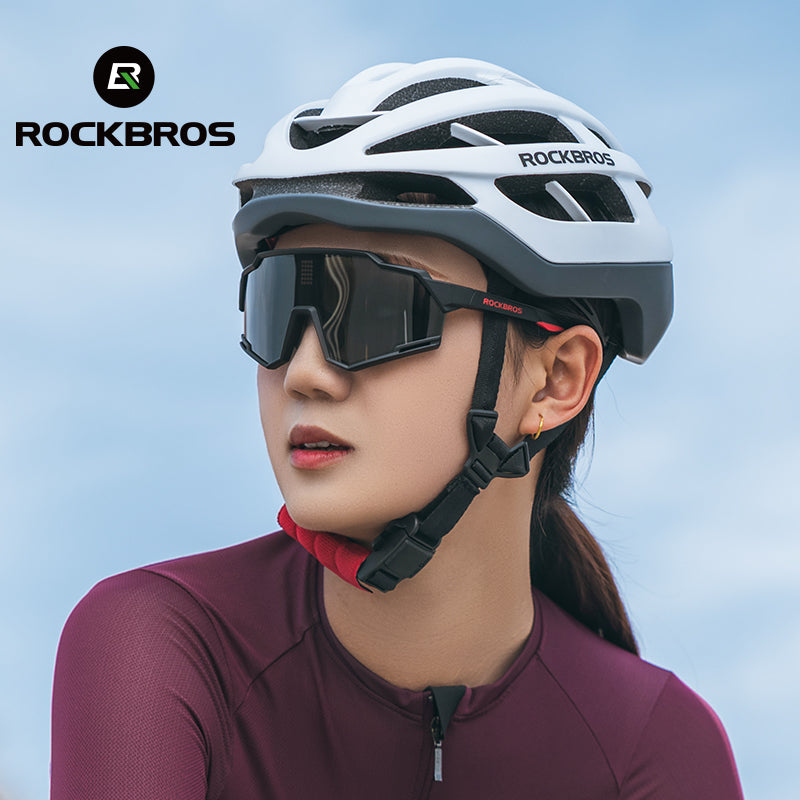 ROCKBROS Cycling Photochromic Glasses Electronic Color Changing SunGlasses Clear - ROCKBROSUSA