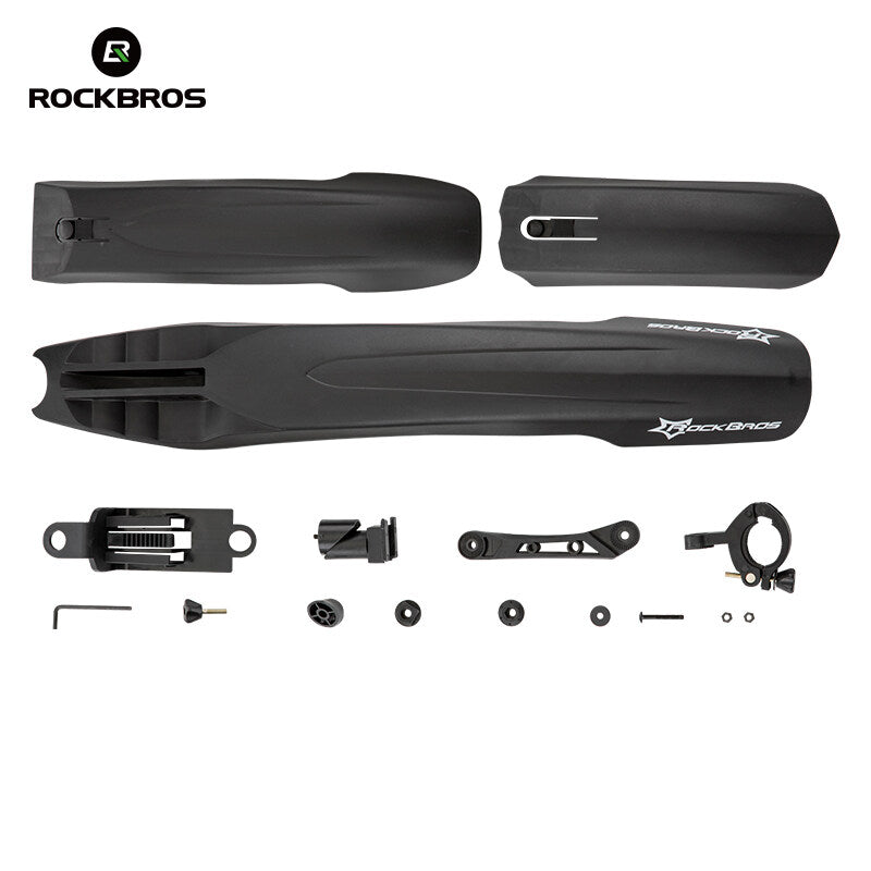 ROCKBROS MTB Bicycle Fender with LED Light - Rear Front Mudguard - ROCKBROSUSA