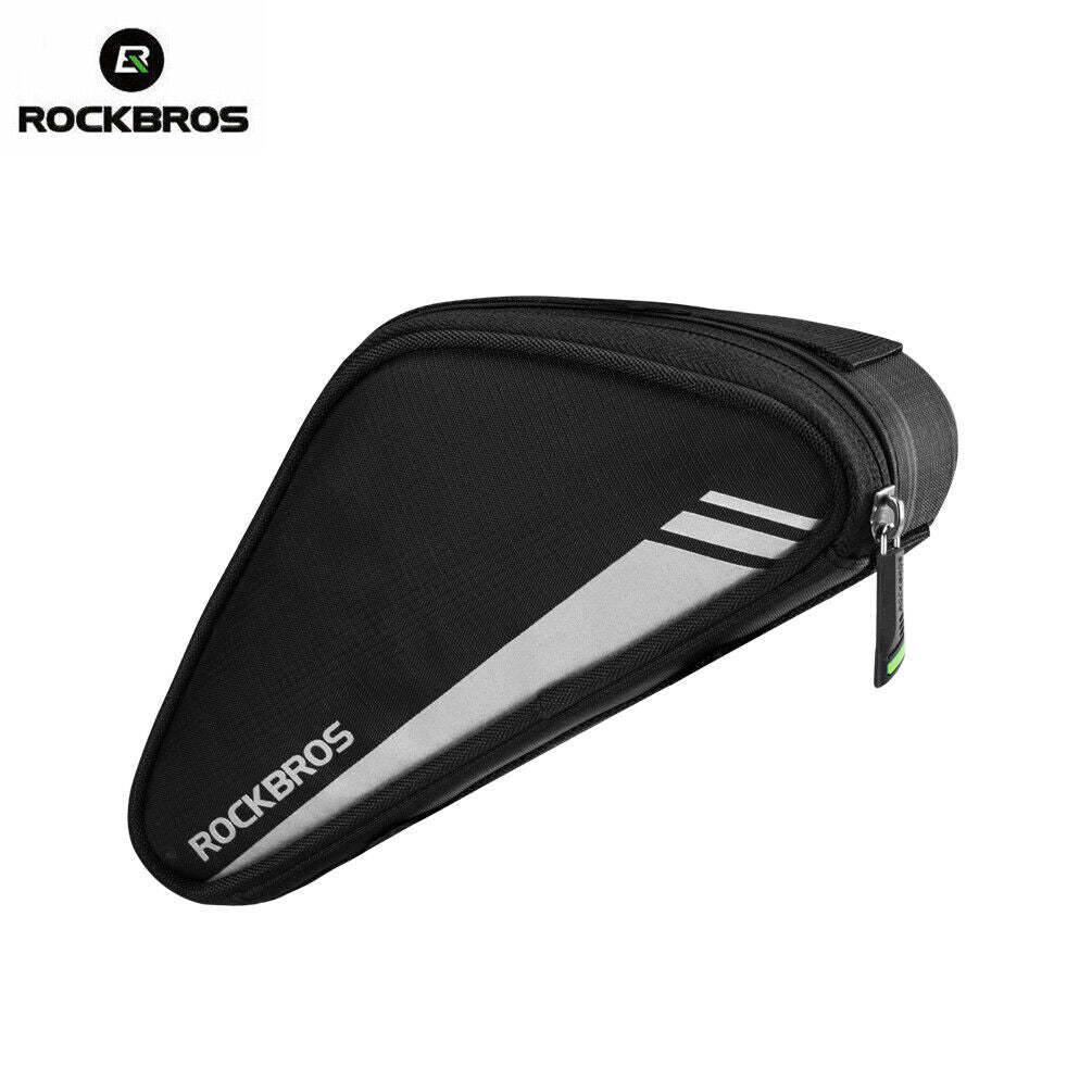 ROCKBROS 0.7L Bicycle Frame Bag - Reflective, Tool-free Install - ROCKBROSUSA