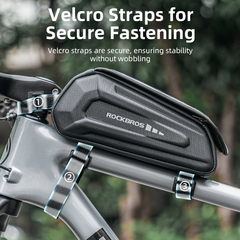 ROCKBROS Bicycle Phone Bag 1.7L 6.8in Waterproof Bike Cycling Frame Bag Top Tube Bag - ROCKBROSUSA