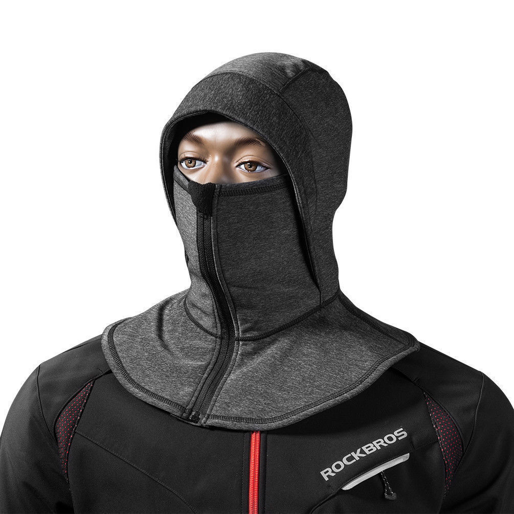 ROCKBROS Winter Thermal Fleece Ski Masks Full Face Windproof Cycling Headgears - ROCKBROSUSA