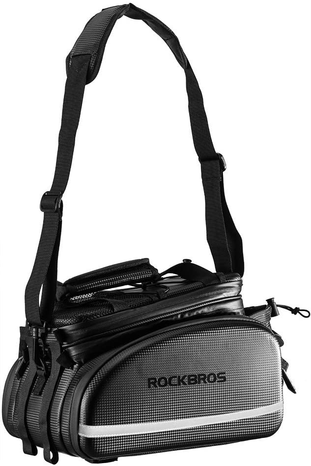 ROCKBROS 34L Expandable Bike Rack Bag: Waterproof & Multifunctional