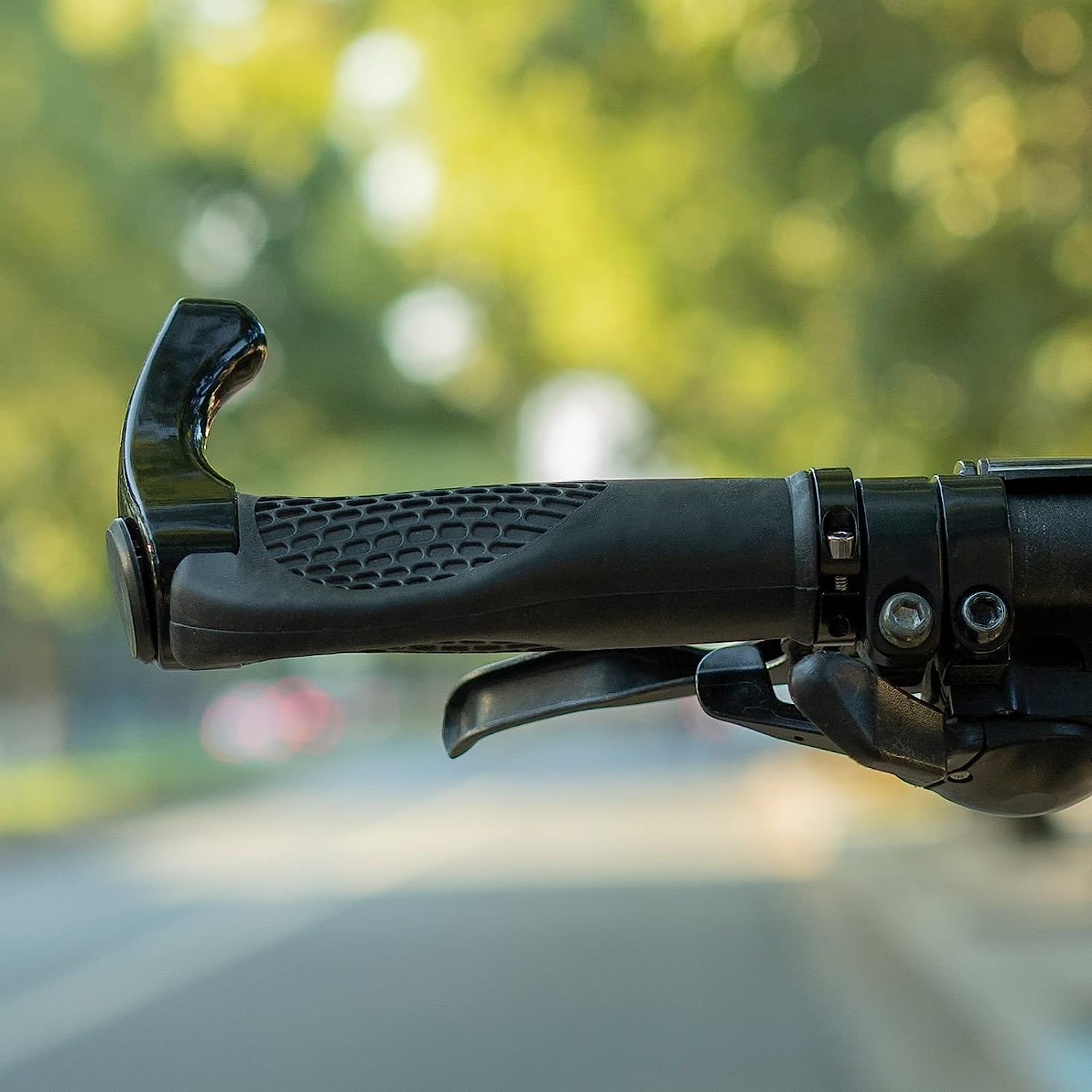 ROCKBROS Single Lock-on Bike Grips Ergonomic Non-Slip Rubber - ROCKBROSUSA