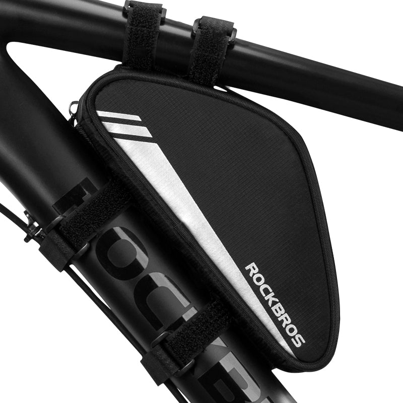 ROCKBROS 0.7L Bicycle Frame Bag - Reflective, Tool-free Install - ROCKBROSUSA