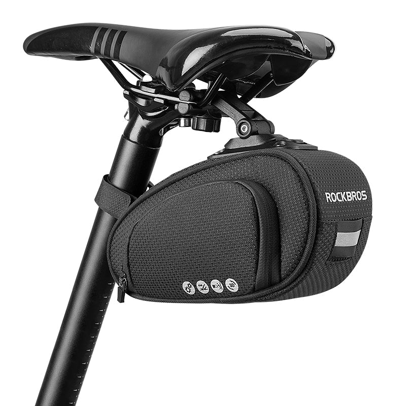 ROCKBROS Bike Saddle Bag Bike Bag Under Seat Bag Bicycle Seat Pack Pouch - ROCKBROSUSA