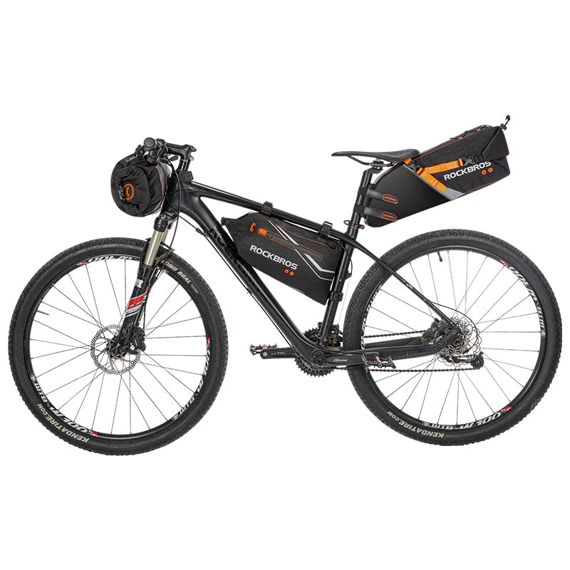 ROCKBROS Bike Bags Reflective Waterproof Large Capacity Bag Foldable Saddle Bags 10L - ROCKBROSUSA