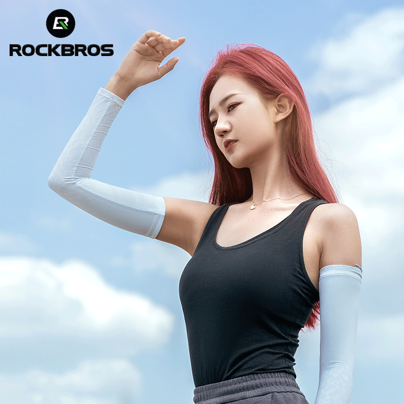 ROCKBROS Sun Protection Arm Sleeves Cooling Running - ROCKBROSUSA
