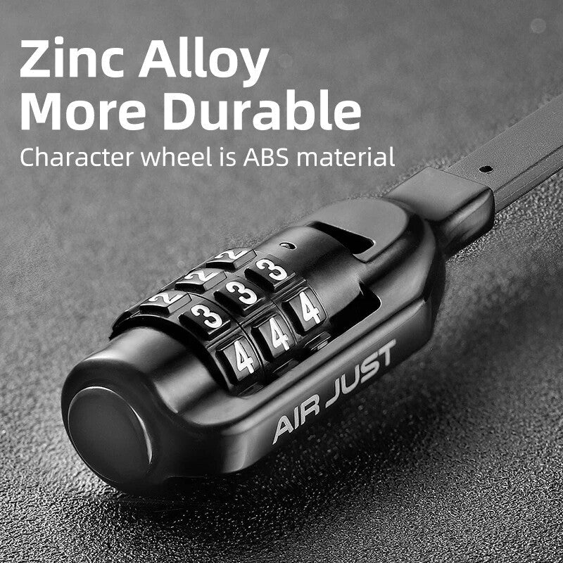 ROCKBROS ULAC Bike Helmet Lock 3-Digit Code Password Lock Portable MTB Bike Lock With Key - ROCKBROSUSA