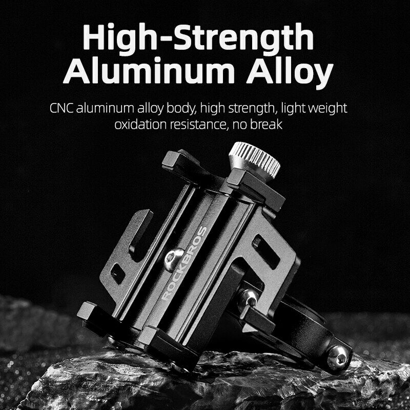 ROCKBROS Bike Mobile Phone Holder CNC Aluminum Bracket Five Claws Phone Holder - ROCKBROSUSA