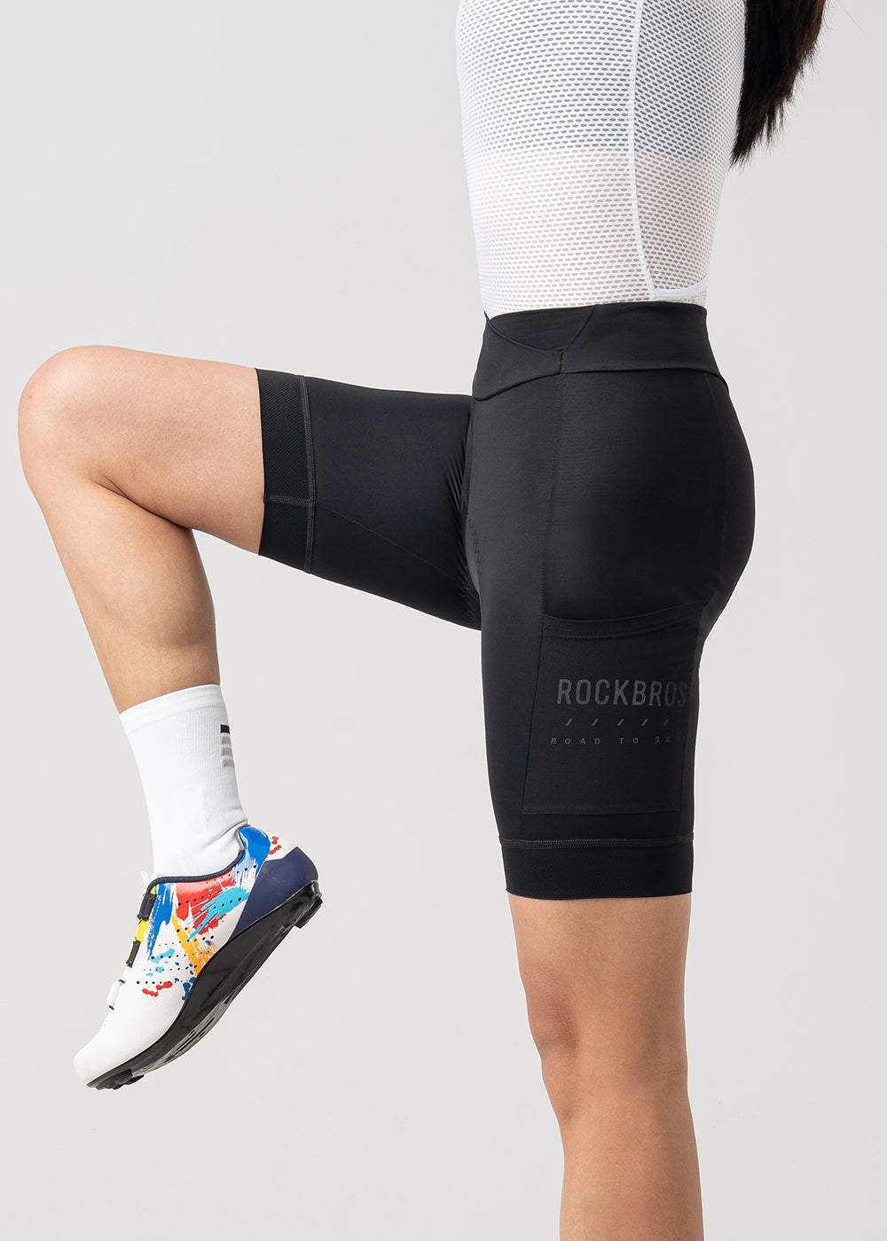 【ROAD TO SKY】by ROCKBROS Women's Cycling Shorts in Black - ROCKBROSUSA