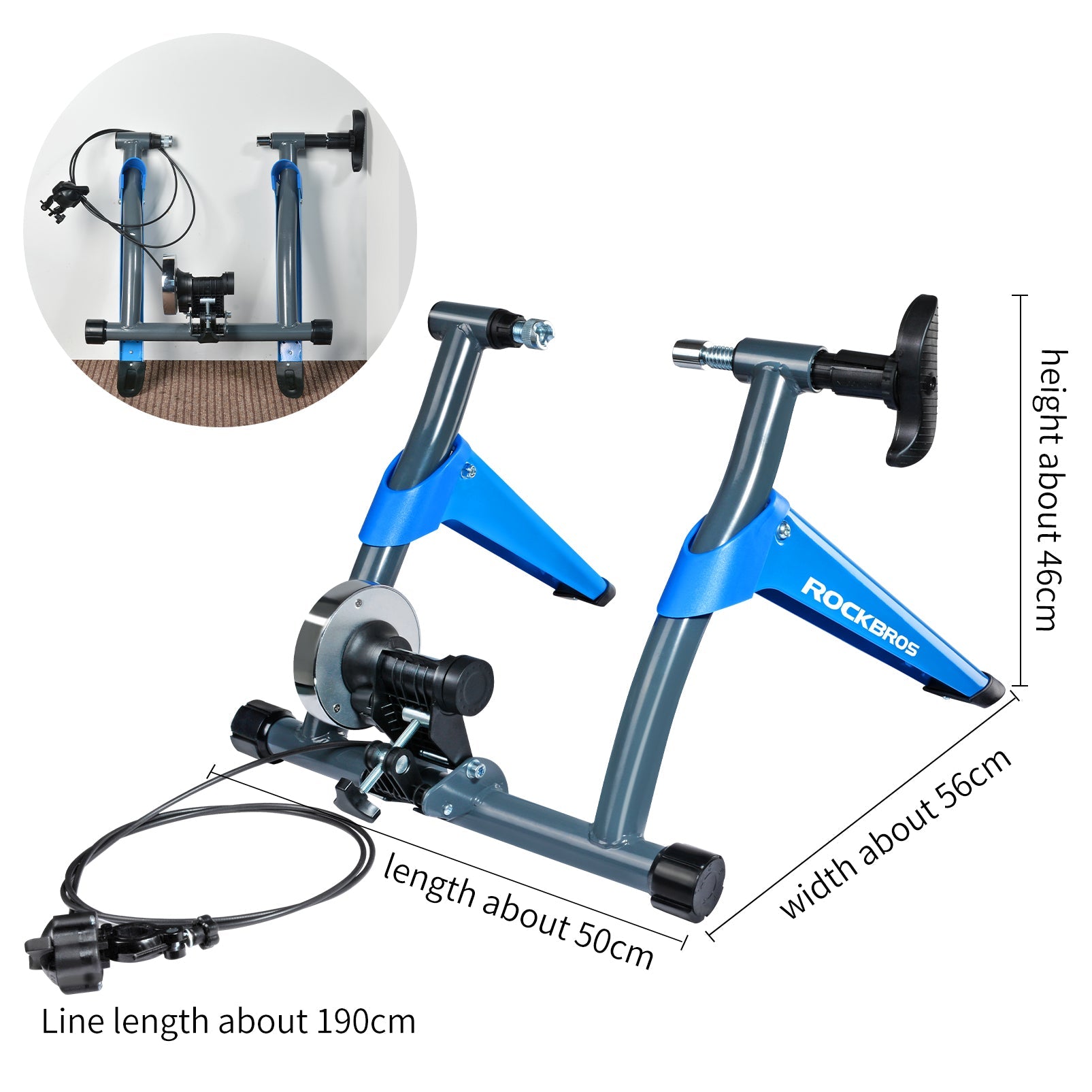 ROCKBROS-Bike Trainer Stand for Indoor Riding Bicycle Exercise Magnetic Stand