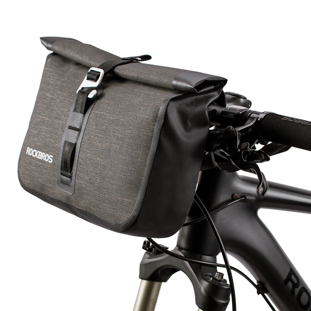 ROCKBROS Roll Handlebar Bag Bike Large Capacity Handlebar Frame Top Tube Bag 5-6L