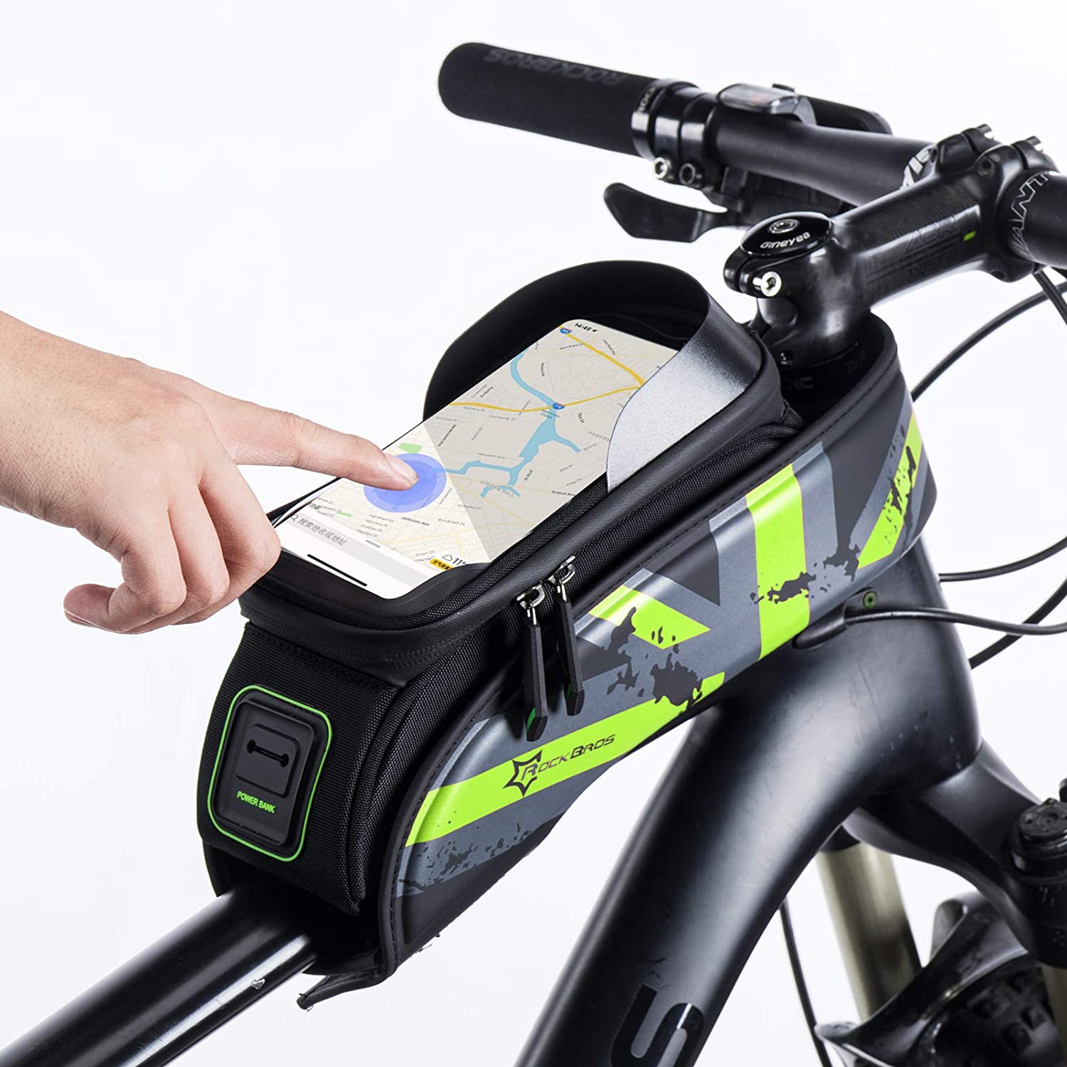 ROCKBROS-Bike Phone Bag Bike Front Frame Bag Sensitive Touch Screen