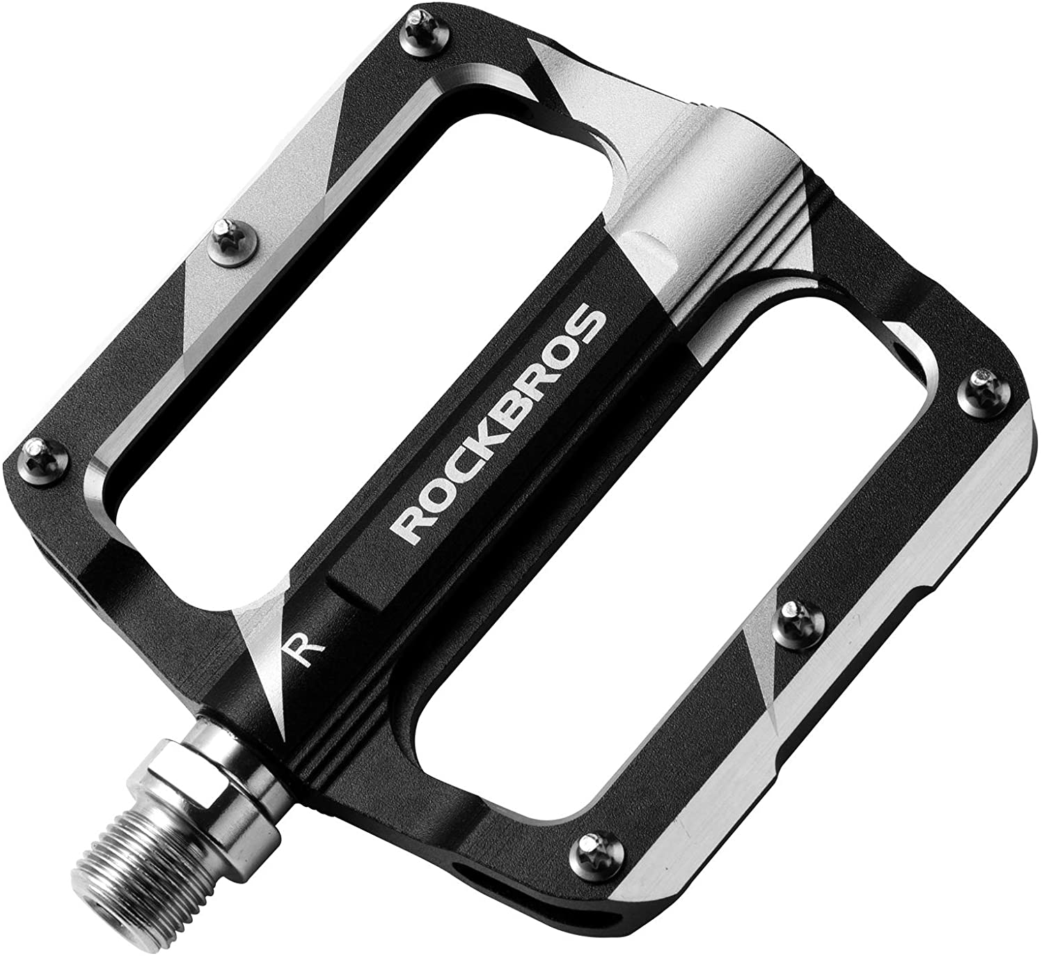 lightweight mtb pedals ROCKBROS Flat Lightweight Pedals in Various Colours, Black