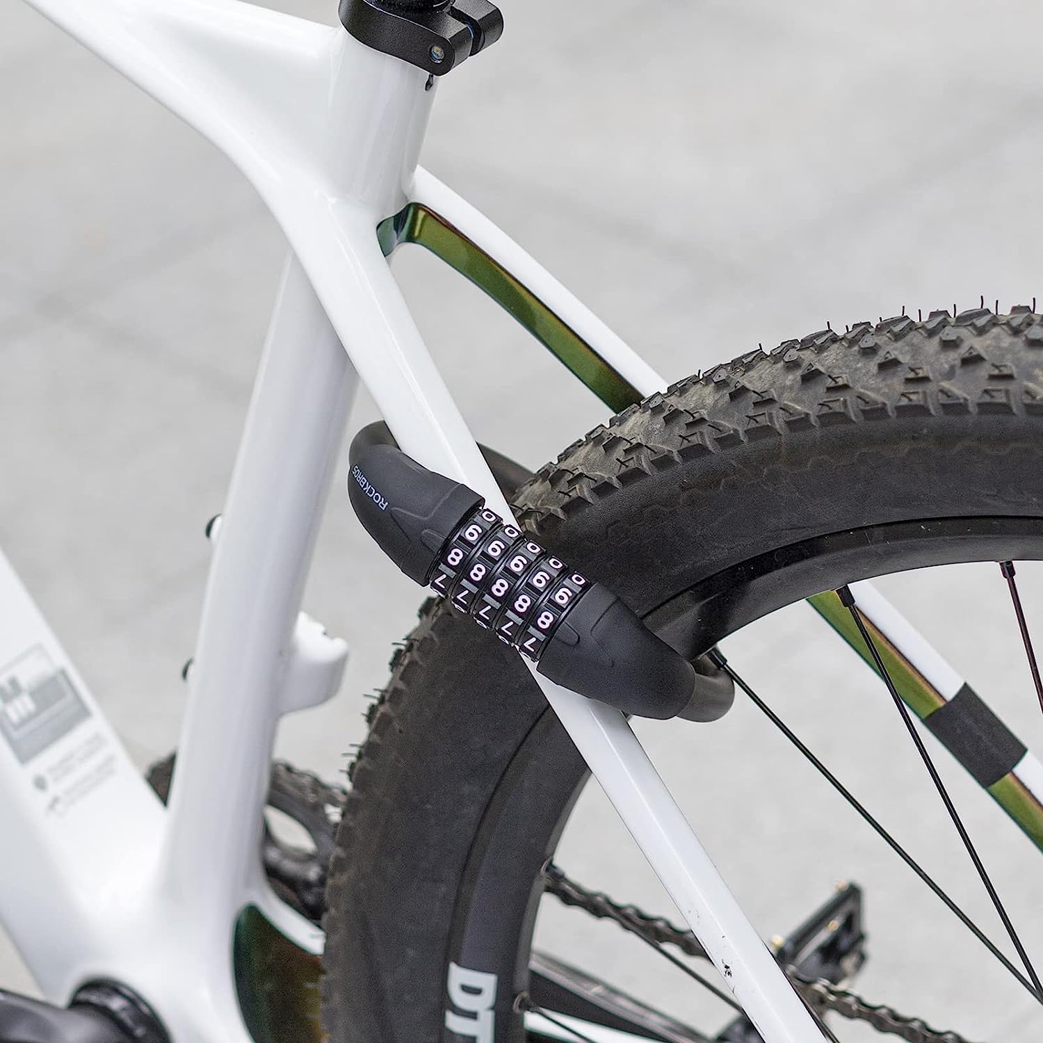 ROCKBROS Bike Lock 5 Digit Combination Bike Cable Lock Lightweight & Small Mountain Bike Lock - ROCKBROSUSA