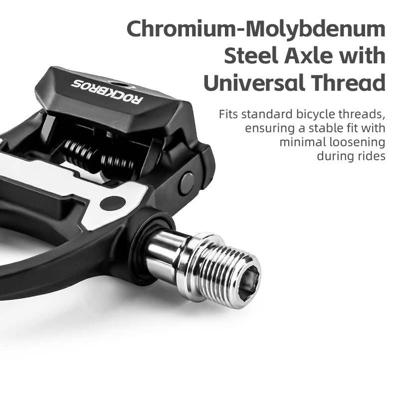 ROCKBROS Road Bike Lock Pedals SPD Bicycle Pedals Sealed Bearings Fit Shimano - ROCKBROSUSA
