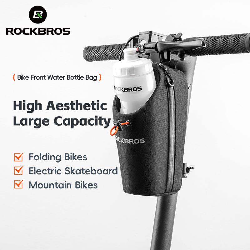 ROCKBROS Bicycle Handlebar Bag 1.5L Water Bottle Bag Folding Bike Front Bag - ROCKBROSUSA