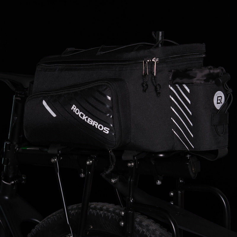ROCKBROS Pro Bicycle Rear Rack Bag with Extra Pockets - ROCKBROSUSA