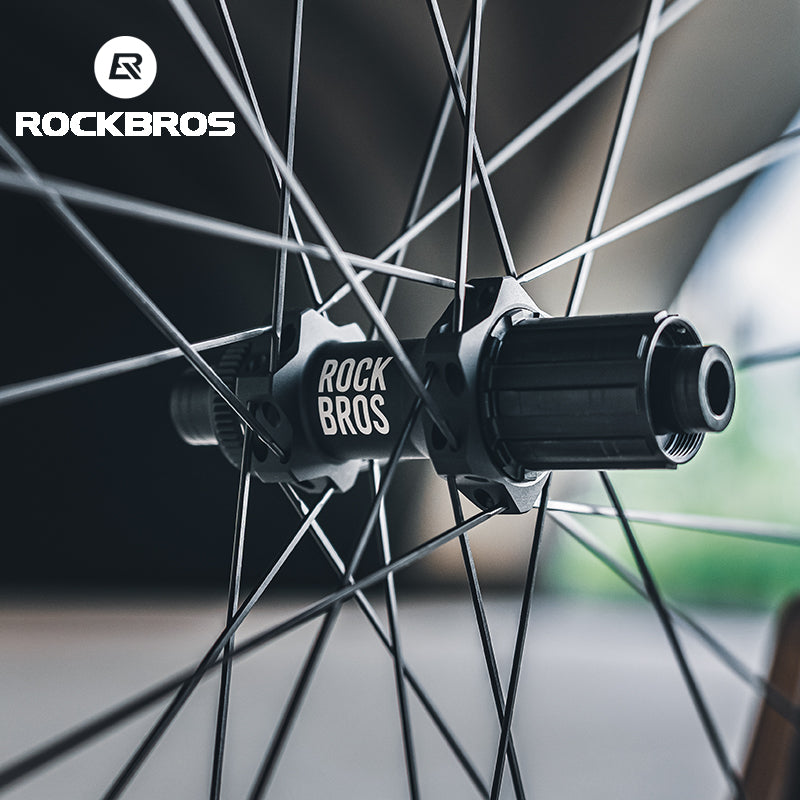 ROCKBROS Road Bike Carbon Fiber Wheels 700C Carbon Fiber Disc Brake 65mm Wheelsets Clincher - ROCKBROSUSA