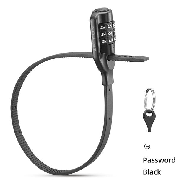ROCKBROS ULAC Bike Helmet Lock 3-Digit Code Password Lock Portable MTB Bike Lock With Key - ROCKBROSUSA