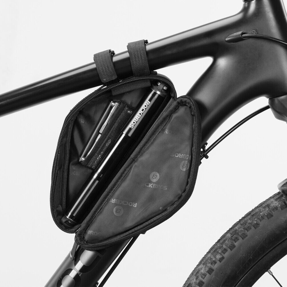 ROCKBROS 0.7L Bicycle Frame Bag - Reflective, Tool-free Install - ROCKBROSUSA