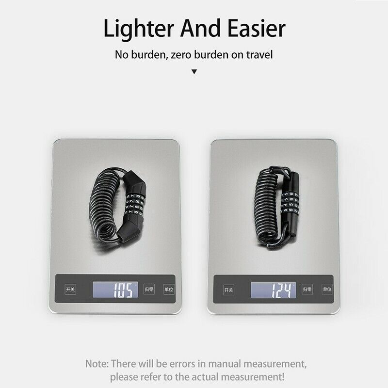 ROCKBROS 1.5m Mini Bicycle Cable Lock - Anti-theft, Password Security - ROCKBROSUSA