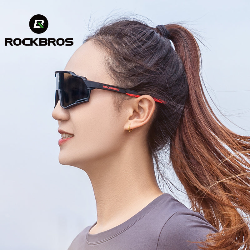 ROCKBROS Cycling Photochromic Glasses Electronic Color Changing SunGlasses Clear - ROCKBROSUSA